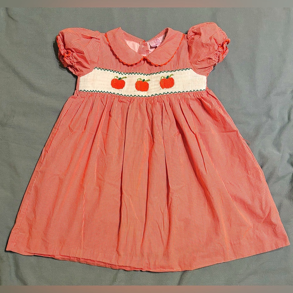 Smocked Frocks Smocked Pumpkin Dress